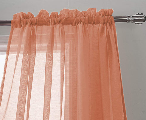 Adore the Decor™ Sheer Rod Pocket 54 x 84in. Single Curtain Panel
